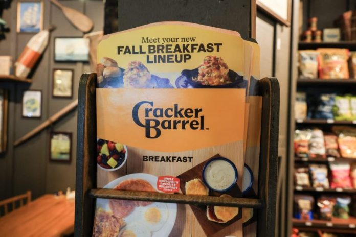 Cracker Barrel tried to reassure customers Monday that its values have remained the same after it received criticism following a new logo reveal and general brand refresh.
The company promised customers in a statement that while its logo may be different, its values — “hard work, family, and scratch-cooked food made with care’ — are not.
“You’ve shown us that we could’ve done a better job sharing who we are and who we’ll always be,” the statement read, adding that Cracker Barrel will remain “a place where everyone feels at home, no matter where you’re from or where you’re headed.”
Last week, the company unveiled a new logo that no longer features a man leaning against a barrel or the words ‘Old Country Store.’ Instead, it featured the company’s name, in a color scheme that it said was inspired by the chain’s scrambled eggs and biscuits.
The change was part of a ‘strategic transformation’ that aimed to update the chain’s visual elements, spaces, food and retail offerings. The company’s shares are down about 8.5% since the reveal ignited criticism, especially from those in conservative circles.
Donald Trump Jr., the president’s son, amplified a post Wednesday suggesting that the logo change was intended to erase the American traditions aspect of the branding and make it more general and lean into diversity, equity and inclusion efforts.
On Monday, the chain also shared an update on the man in the original logo, Uncle Herschel, who is said is still featured on menus and road signs and in stores.
‘He’s not going anywhere — he’s family,’ the company said in the statement.
Cracker Barrel said its focuses remain country hospitality and generous portions of food at fair prices. The refresh, it said, was to ensure the restaurant will be there for the next generation.
‘That means showing up on new platforms and in new ways, but always with our heritage at the heart,’ it said.
‘We know we won’t always get everything right the first time, but we’ll keep testing, learning, and listening to our guests and employees.’
This post appeared first on NBC NEWS