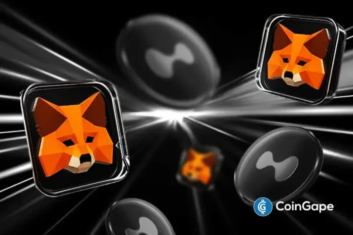 Crypto wallet MetaMask looks set to integrate Hyperliquid’s perpetuals trading on its platform. This development follows the wallet’s rollout of its mUSD stablecoin and amid plans to launch a native token. MetaMask To Launch Hyperliquid’s Perpetuals In-Wallet GitHub documents show that the wallet plans to integrate Hyperliquid perpetuals trading with deposit functionality. The pull request
The post <a href="https://coingape.com/metamask-to-integrate-hyperliquids-perpetuals-in-wallet/">MetaMask to Integrate Hyperliquid’s Perpetuals In-Wallet Following mUSD Launch</a> appeared first on <a href="https://coingape.com/">CoinGape</a>.