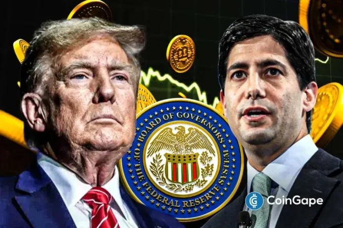U.S. President Donald Trump has officially nominated former Fed Governor Kevin Warsh as the next Fed chair, potentially replacing Jerome Powell when his term ends in May. This marks a positive for the crypto industry as Warsh is considered more pro-crypto, although it remains to be seen what his stance on monetary policy is. Trump
The post <a href="https://coingape.com/trump-nominates-pro-bitcoin-kevin-warsh-as-next-fed-chair-2/">Breaking: Trump Nominates Pro-Bitcoin Kevin Warsh As Next Fed Chair</a> appeared first on <a href="https://coingape.com/">CoinGape</a>.