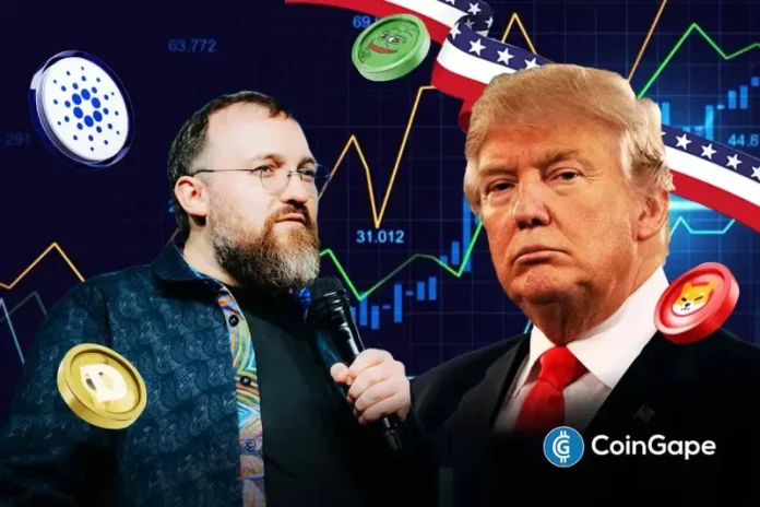 Charles Hoskinson, the founder of Cardano, has criticized President Trump for the slow progress of the U.S. crypto bills. He connected the hurdle in the progress with the memecoins. This includes those launched immediately after President Trump won the election. Cardano Founder Says Trump’s Memecoins Deter U.S. Crypto Bills Progress Charles Hoskinson has expressed his
The post <a href="https://coingape.com/cardano-founder-slams-president-trump-says-his-memecoins-stalled-u-s-crypto-bills/">Cardano Founder Slams President Trump, Says His Memecoins Stalled U.S. Crypto Bills</a> appeared first on <a href="https://coingape.com/">CoinGape</a>.