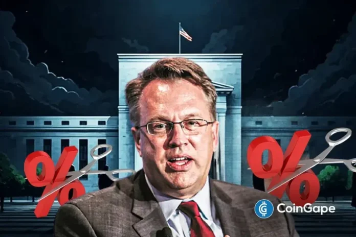 New York Federal Reserve President John Williams has signaled his support for holding rates steady following three cuts this year. This comes as crypto traders price in the FOMC opting against making another Fed rate cut at the January 2026 meeting. John Williams Signals Support Against More Fed Rate Cuts For Now During a CNBC
The post <a href="https://coingape.com/feds-williams-says-no-urgency-to-cut-rates-further-as-crypto-traders-bet-against-january-cut/">Fed’s Williams Says No Urgency to Cut Rates Further as Crypto Traders Bet Against January Cut</a> appeared first on <a href="https://coingape.com/">CoinGape</a>.