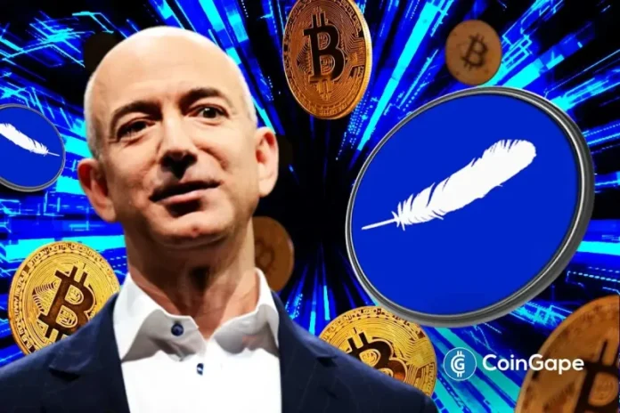 In a massive development for crypt adoption, Jeff Bezos’ Blue Origin has announced that it will begin accepting payments in Bitcoin and some other cryptocurrencies. This company highlighted how these digital assets make payment easier, benefitting both customers and the company. Blue Origin Rolls Out Bitcoin Payments For Space Trips In a press release, the
The post <a href="https://coingape.com/jeff-bezos-blue-origin-launches-bitcoin-payments-for-trips-to-space/">Jeff Bezos’ Blue Origin Launches Bitcoin Payments for Trips to Space</a> appeared first on <a href="https://coingape.com/">CoinGape</a>.