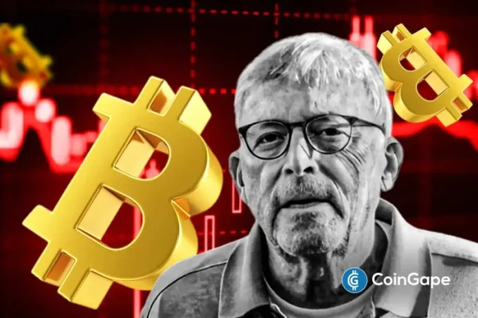 Veteran trader Peter Brandt has again provided a bearish outlook for the Bitcoin price following its crash below $90,000. He suggested that the rebound to the upside may be over, with a reversal to the downside likely on the horizon. Peter Brandt Hints At Further Bitcoin Crash In an X post, the veteran trader hinted
The post <a href="https://coingape.com/peter-brandt-hints-at-further-downside-for-bitcoin-after-brief-rebound/">Peter Brandt Hints at Further Downside for Bitcoin After Brief Rebound</a> appeared first on <a href="https://coingape.com/">CoinGape</a>.