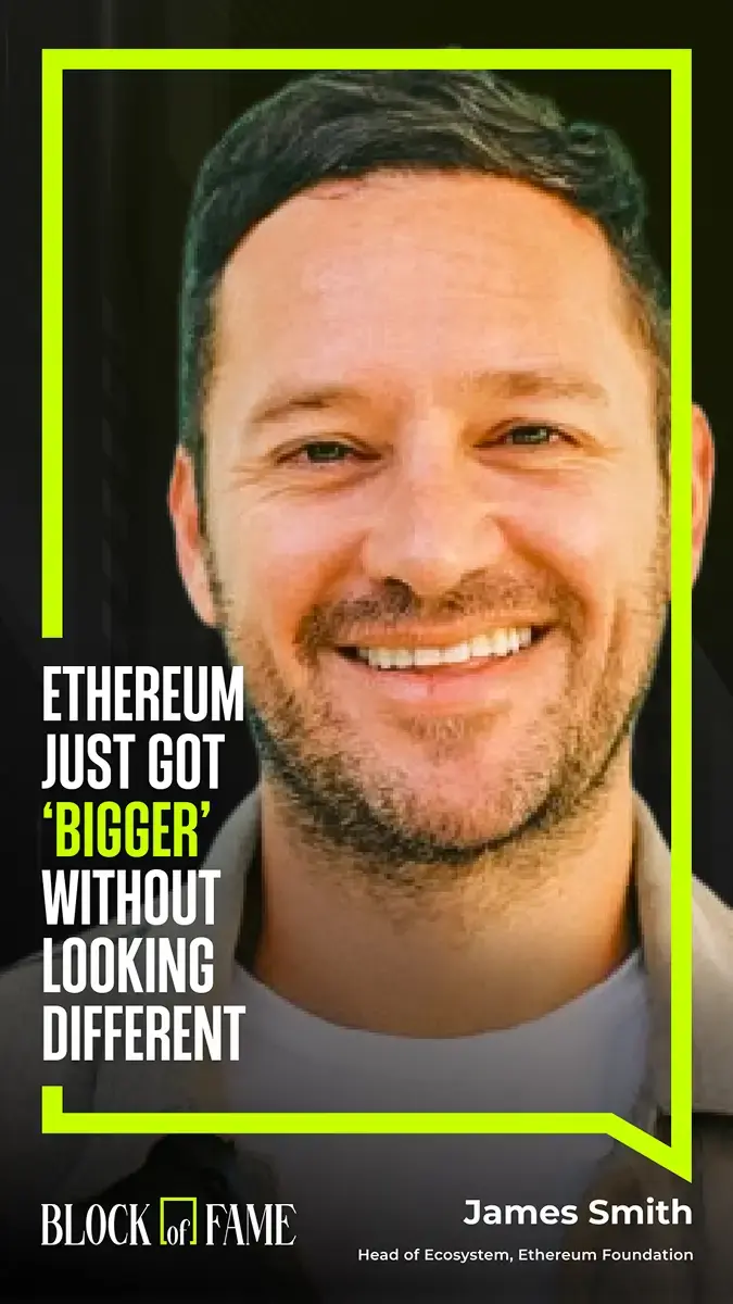 Fusaka:- Ethereum has officially activated its newest major upgrade, Fusaka, arriving barely seven months after May’s Pectra release. The update introduces a wave of improvements aimed at sharpening user experience, enhancing scalability, and easing validator workloads. More importantly, it signals Ethereum’s transition into a faster, more predictable upgrade cycle – effectively embracing a “twice-a-year” hard-fork
The post <a href="https://coingape.com/block-of-fame/opinion/fusaka-upgrade-turns-ethereum-into-reliable-infrastructure-says-efs-james-smith/">Fusaka Upgrade Turns Ethereum Into Reliable Infrastructure, Says EF’s James Smith</a> appeared first on <a href="https://coingape.com/">CoinGape</a>.