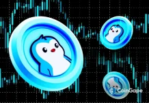 PENGU Rises Despite Crypto Market Downtrend as Pudgy Penguins Appear on Las Vegas Sphere