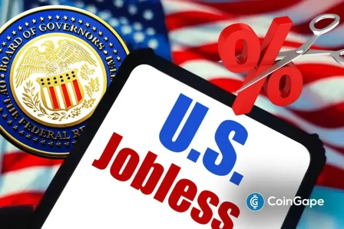 The U.S. initial jobless claims have again come in lower than expectations, hinting at a potential rebound in the labor market. This development comes as the odds of a January Fed rate cut fall to new lows, which is a negative for the crypto market, as rate cuts this year fueled notable runs for Bitcoin.
The post <a href="https://coingape.com/u-s-initial-jobless-claims-come-in-at-199k-as-odds-of-january-fed-rate-cut-fall-to-13/">Breaking: U.S. Initial Jobless Claims Come In At 199K as Odds of January Fed Rate Cut Fall to 13%</a> appeared first on <a href="https://coingape.com/">CoinGape</a>.