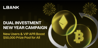 LBank Launches Dual Investment New Year Campaign with a 50,000 USDT Prize Pool