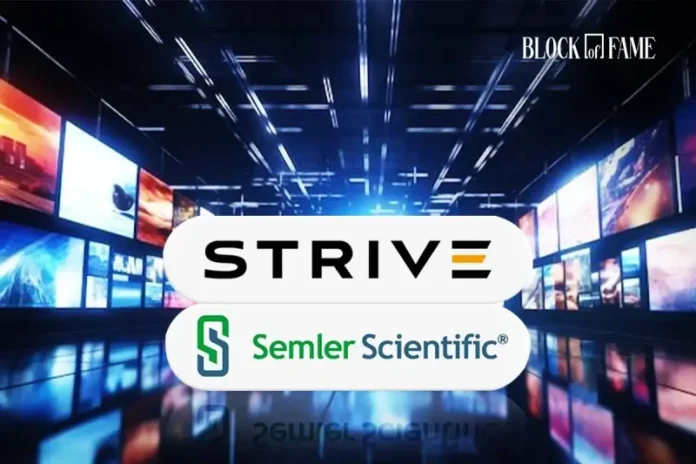 Stive:- In a major update for the awaited Bitcoin treasury, a planned shareholder vote on Jan. 13 will determine whether Semler Scientific and Strive move forward with a merger. If approved, would fold Semler’s assets into Strive’s bitcoin-first business and leave the combined entity holding roughly 13,000 BTC. This is a hoard that could place
The post <a href="https://coingape.com/block-of-fame/pulse/semler-scientific-strive-merger-vote-on-jan-13-5th-largest-public-dat-in-making/">Semler Scientific, Strive Merger Vote on Jan. 13 – 5th Largest Public DAT in Making?</a> appeared first on <a href="https://coingape.com/">CoinGape</a>.
