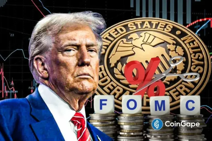 President Donald Trump renewed pressure on the Federal Reserve after it held rates steady following Wednesday’s FOMC meeting in Washington. He criticized Chair Jerome Powell, demanding an immediate Fed rate cut. Trump argued that high rates now harm the economy and national security, while reiterating that inflation is no longer an issue. Trump Demands Immediate
The post <a href="https://coingape.com/trump-calls-for-immediate-fed-rate-cuts-after-fomc-holds-rates-steady/">Trump Calls For Immediate Fed Rate Cuts After FOMC Holds Rates Steady</a> appeared first on <a href="https://coingape.com/">CoinGape</a>.