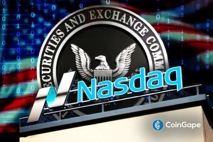 The US Securities and Exchange Commission (SEC) has started proceedings on the proposal by Nasdaq to launch trading of tokenized securities, including stocks, on the exchange. It follows the SEC’s no-action letter to the DTCC over its real-world asset (RWA) tokenization services. Nasdaq Tokenized Securities Trading Proposal Reaches Next Stage The US SEC seeks additional
The post <a href="https://coingape.com/us-sec-advances-proceedings-to-enable-nasdaq-launch-tokenized-securities-trading/">US SEC Advances Proceedings to Enable Nasdaq Launch Tokenized Securities Trading</a> appeared first on <a href="https://coingape.com/">CoinGape</a>.