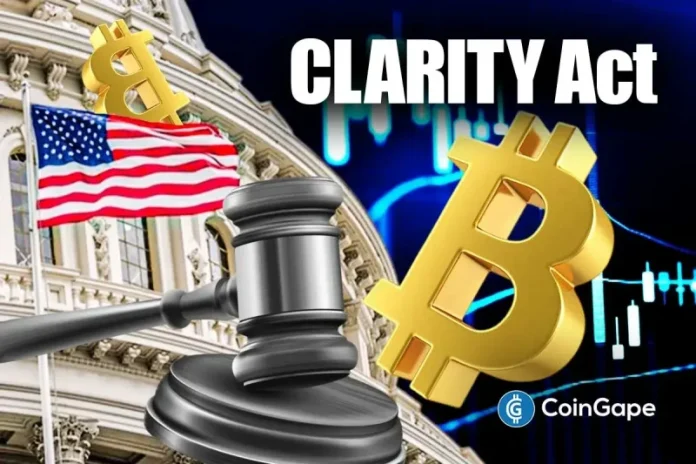 The CLARITY Act has taken yet another surprising turn as debates on its implementation continue. A crypto group has challenged the banks’ proposal on the crypto bill with a new set of principles. Crypto Group Counters Bank CLARITY Act Proposal With New Rules Blockchain trade association, Digital Chamber, shared its own principles in defense of
The post <a href="https://coingape.com/clarity-act-crypto-group-challenges-banks-proposal-with-its-own-bill-suggestions/">CLARITY Act: Crypto Group Challenges Banks Proposal With Its Own Bill Suggestions</a> appeared first on <a href="https://coingape.com/">CoinGape</a>.