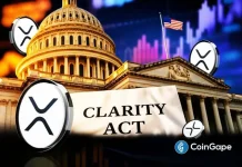 XRP Price Outlook as Clarity Act Passage Odds Plunge to 53%