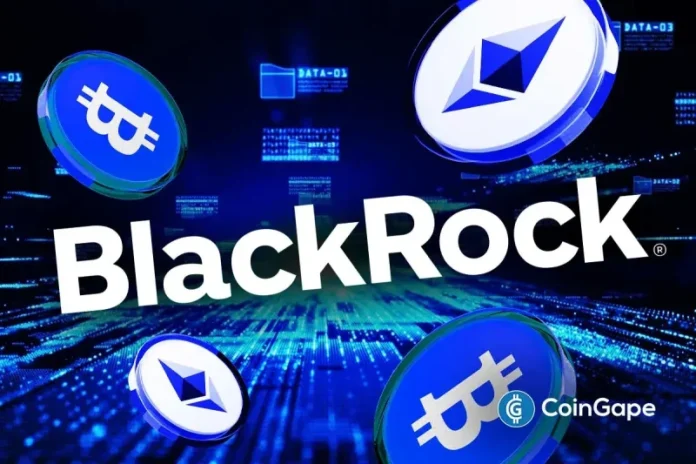 BlackRock executed significant transfers of Bitcoin and Ethereum into Coinbase Prime on Tuesday, underscoring the scale of institutional activity. The firm’s ETF-linked wallets deposited 900 BTC worth $101.67 million and 44,774 ETH worth $195.29 million. BlackRock Bitcoin ETF Sees Inflows as Ethereum ETF Faces Heavy Outflows Arkham data revealed three separate Bitcoin transfers of 300
The post <a href="https://coingape.com/blackrock-moves-195m-eth-and-101m-btc/">BlackRock Moves $195M ETH and $101M BTC Amid Mixed Crypto ETF Flows</a> appeared first on <a href="https://coingape.com/">CoinGape</a>.