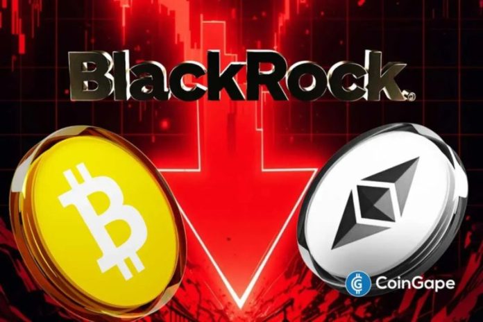 BlackRock deposited a large amount of Bitcoin and Ethereum to a U.S. crypto exchange while exchange traded funds saw hefty outflows. On-chain records indicated that the transactions took place in late December, amid continuing selling across spot crypto funds. BlackRock Sends Bitcoin and Ethereum as ETF Outflows Continue Arkham data shows that BlackRock transferred 2,201 Bitcoin
The post <a href="https://coingape.com/blackrock-sends-200m-btc-eth-as-etp-outflows-hit-3-2b/">BlackRock Moves $200M BTC and ETH as Crypto ETPs See $3.2B Outflows Since October 10 Crash</a> appeared first on <a href="https://coingape.com/">CoinGape</a>.